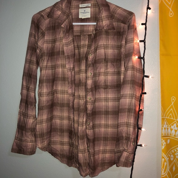 Coral Colored Flannel - Picture 1 of 3